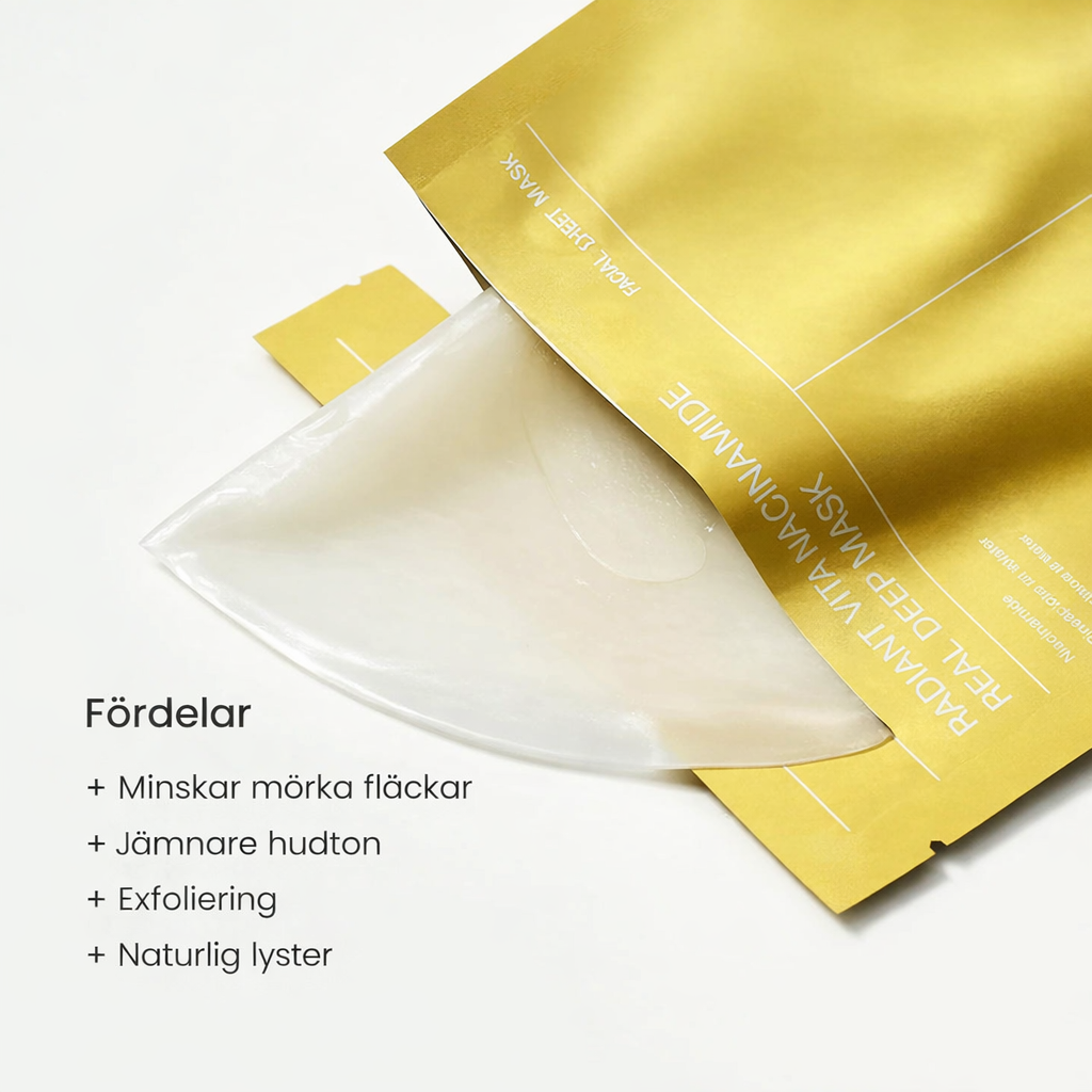BIODANCE™ Radiant Vita Niacinamide Hydrogel Mask — Glow, Fukt & Jämn Hudton · K-Beauty Ansiktsmask