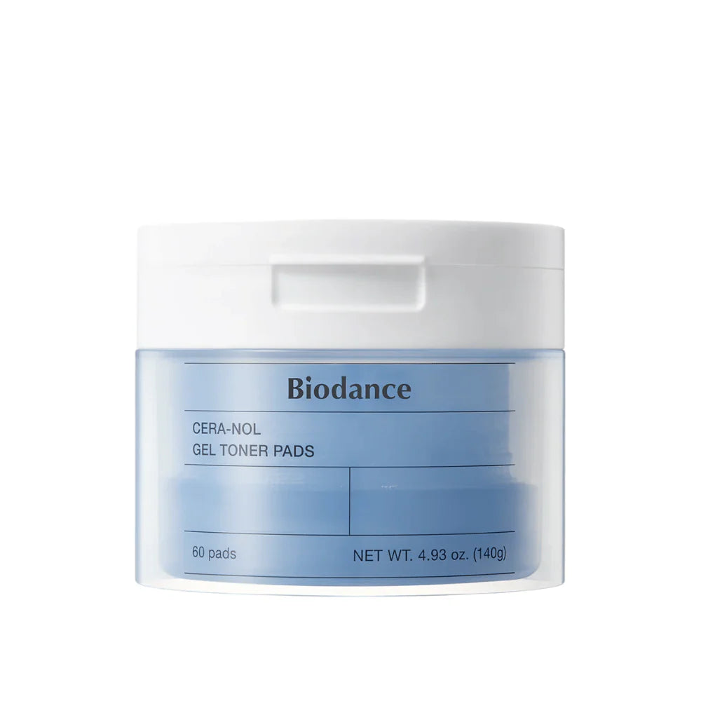 BIODANCE™ CERA-NOL Gel Toner Pads (60 pads) - Omedelbar Lugn, Djup Återfuktning & Stärkt Hudbarriär