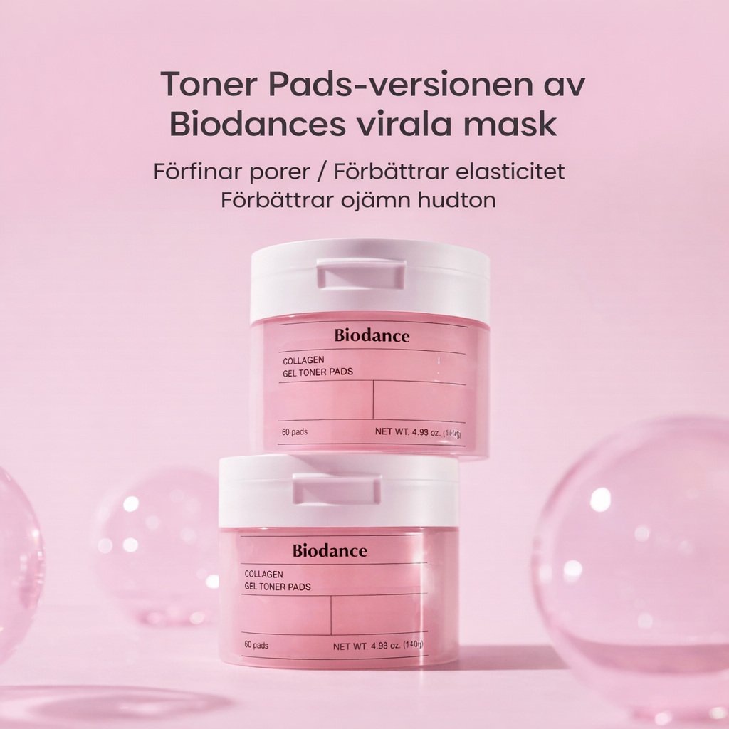 BIODANCE™ Collagen Gel Toner Pads (60 pads) — Omedelbar återfuktning, spänst & klarare hud i ett enda steg