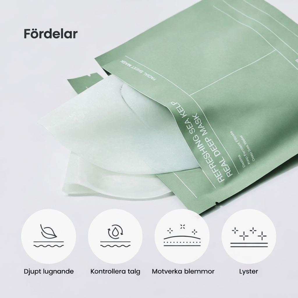 BIODANCE™ – Hydrogel Ansiktsmask med 10% Fermenterade Alger  Lugnande · Balanserande · Djupt återfuktande · K-Beauty Ansiktsmask