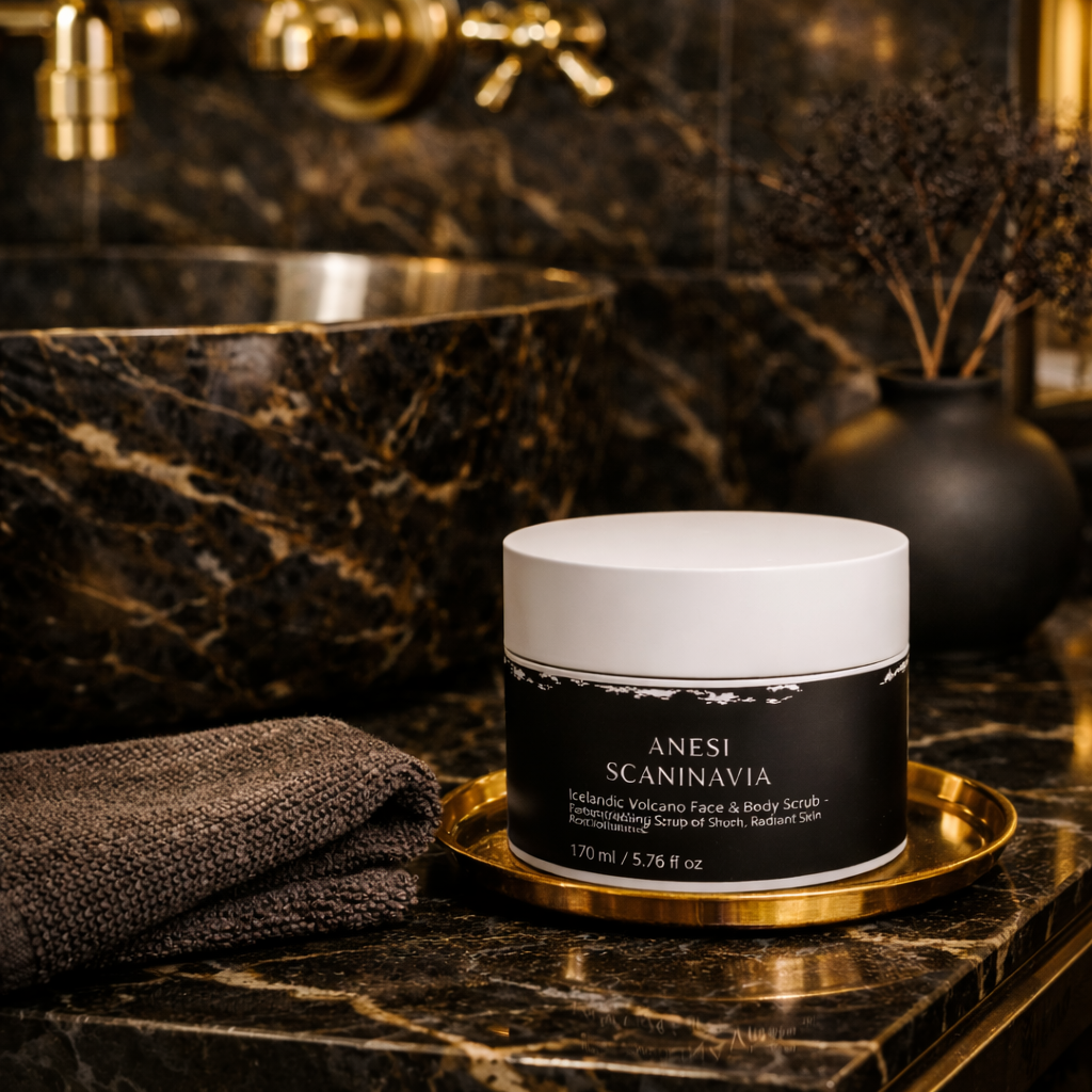 ICELANDIC VULCANO™ Ansikte & Kropps Skrub – Mjukgörande Exfoliering med Vulkanisk Sand